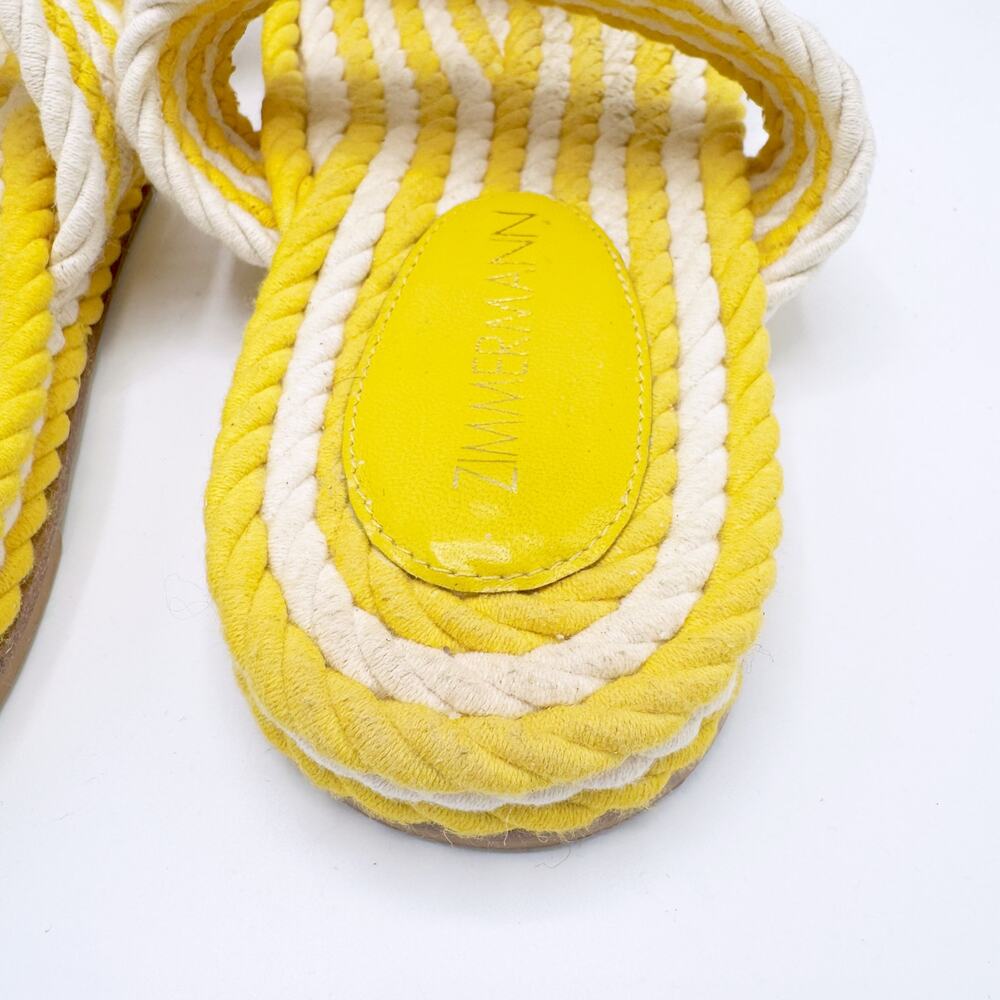 Zimmermann Yellow Rope Slides - Picture 10 of 14